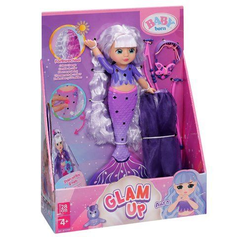 Лялька Baby Born серії Glam Up &ndash; Русалонька Аура (28 см) 871799 фото