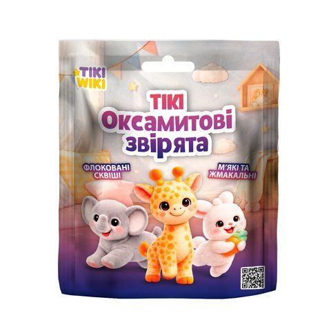 Іграшка-сквіш Tiki Wiki &ndash; Tiкi Оксамитові звірята KD-ZRDW2025011 фото